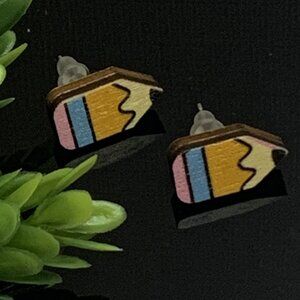 Pencil Earrings, Teacher Earrings, Educator Earrings, School Earrings, Gift Idea